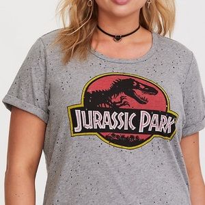 Jurassic Park Distress Shirt